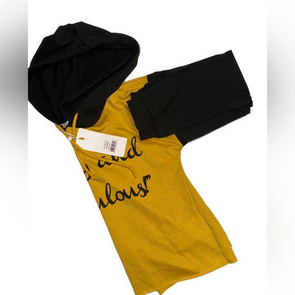 VOG yellow and black womens hoody size Medium - Picture 5 of 9